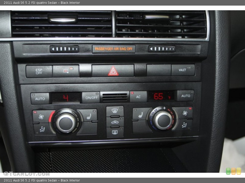 Black Interior Controls for the 2011 Audi S6 5.2 FSI quattro Sedan #81973643