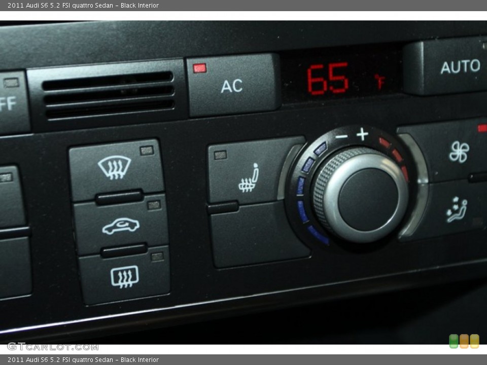 Black Interior Controls for the 2011 Audi S6 5.2 FSI quattro Sedan #81973664