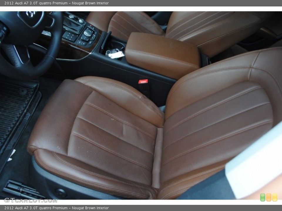 Nougat Brown Interior Front Seat for the 2012 Audi A7 3.0T quattro Premium #81978673