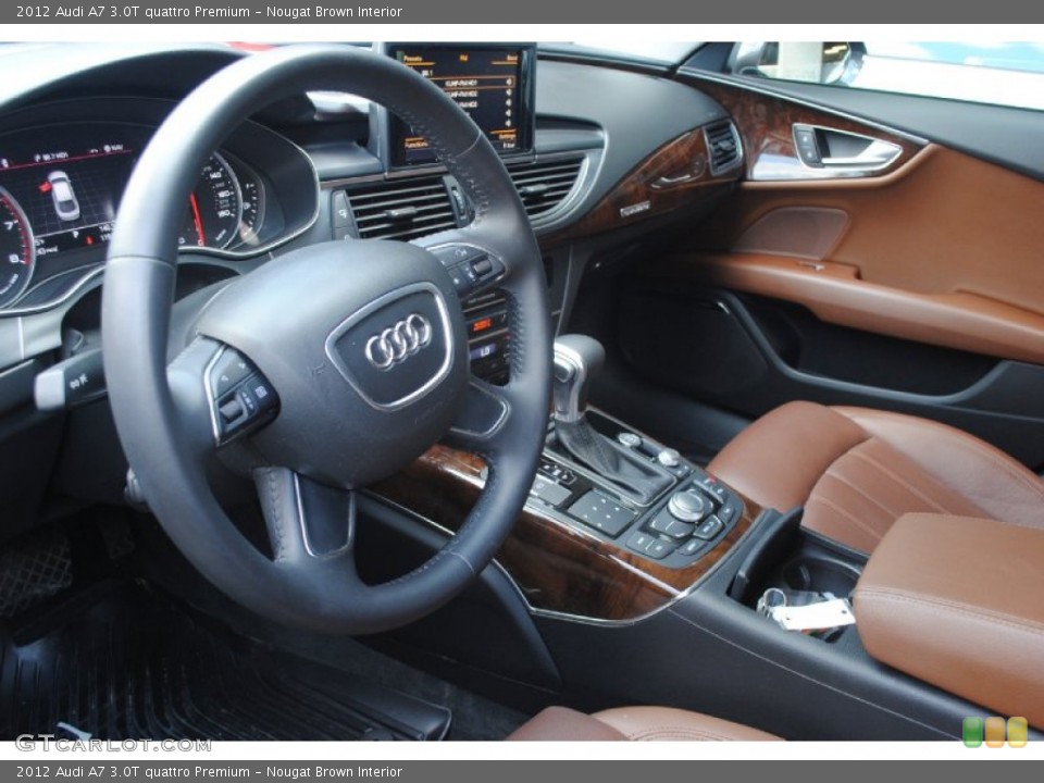 Nougat Brown Interior Prime Interior for the 2012 Audi A7 3.0T quattro Premium #81978876