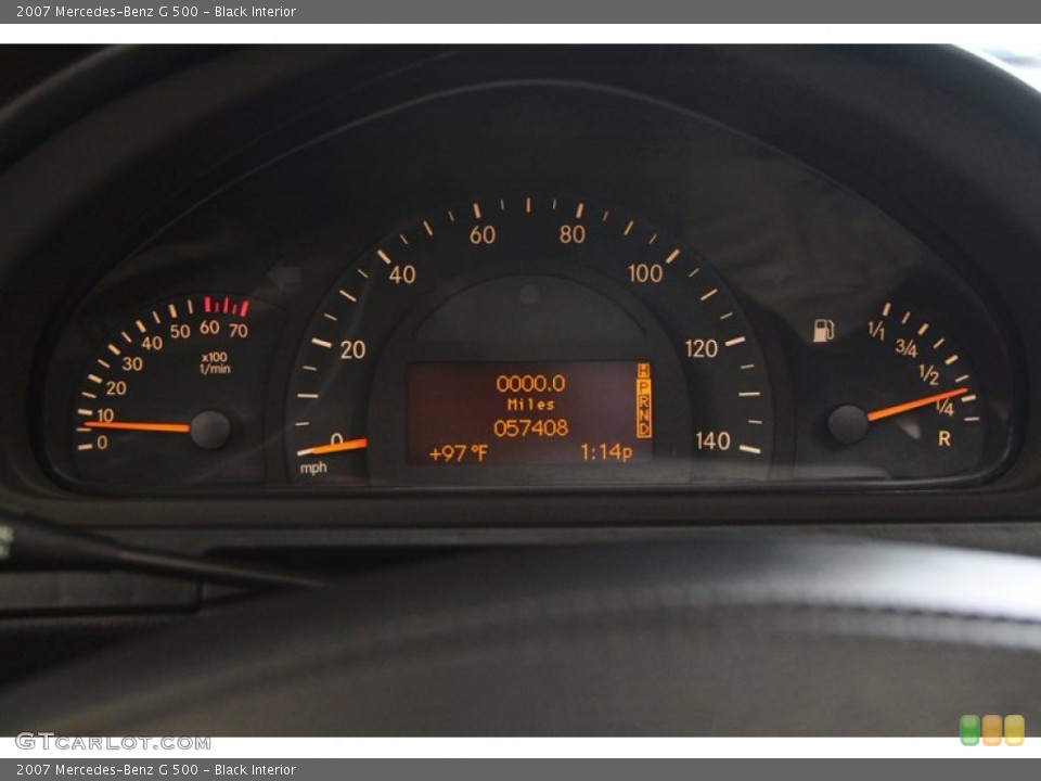 Black Interior Gauges for the 2007 Mercedes-Benz G 500 #81979204