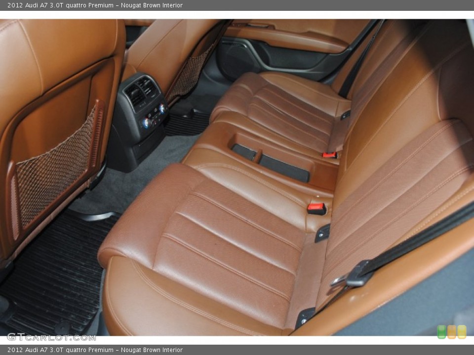 Nougat Brown Interior Rear Seat for the 2012 Audi A7 3.0T quattro Premium #81979339