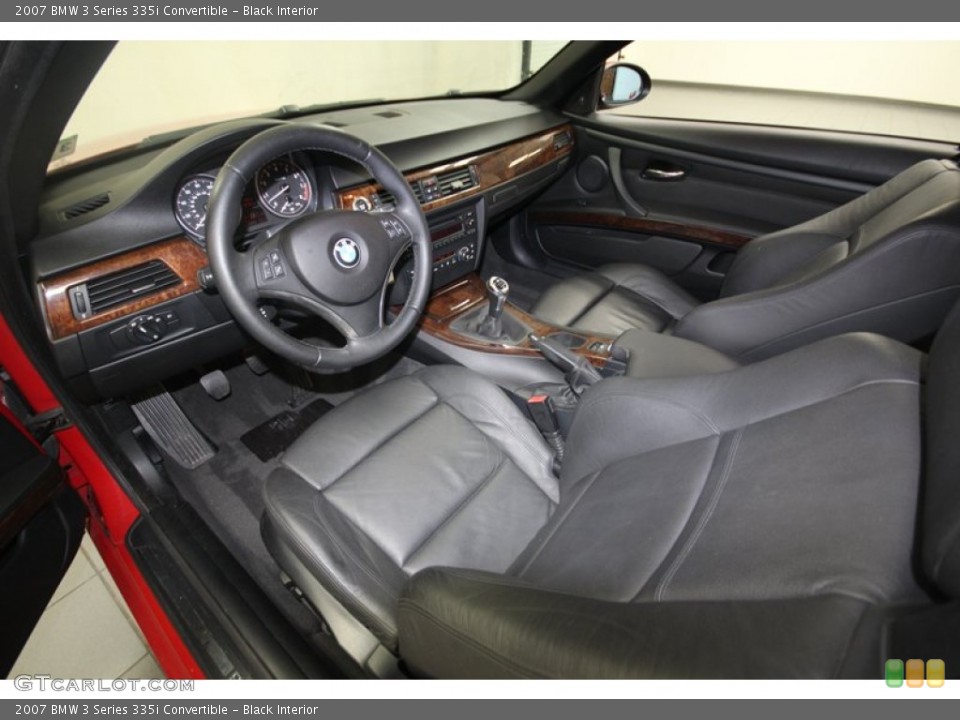 Black Interior Prime Interior for the 2007 BMW 3 Series 335i Convertible #81979831