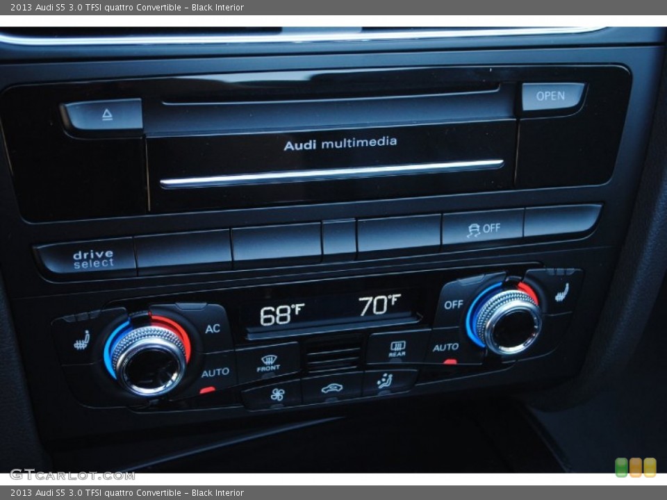 Black Interior Controls for the 2013 Audi S5 3.0 TFSI quattro Convertible #81984094
