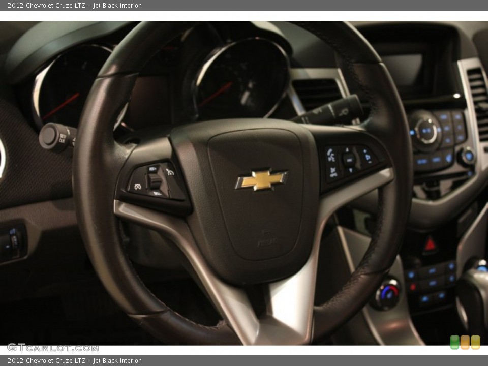 Jet Black Interior Steering Wheel for the 2012 Chevrolet Cruze LTZ #81984391