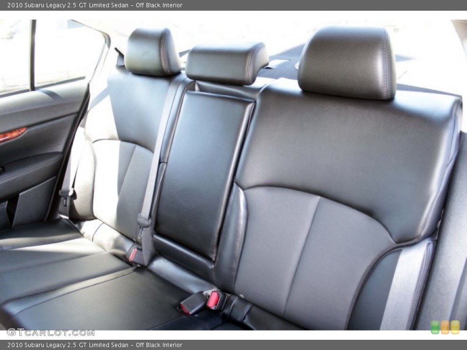 Off Black Interior Rear Seat for the 2010 Subaru Legacy 2.5 GT Limited Sedan #81985753