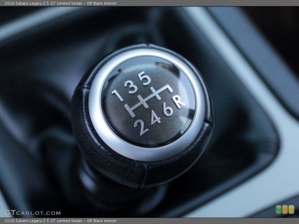 Off Black Interior Transmission for the 2010 Subaru Legacy 2.5 GT Limited Sedan #81985777