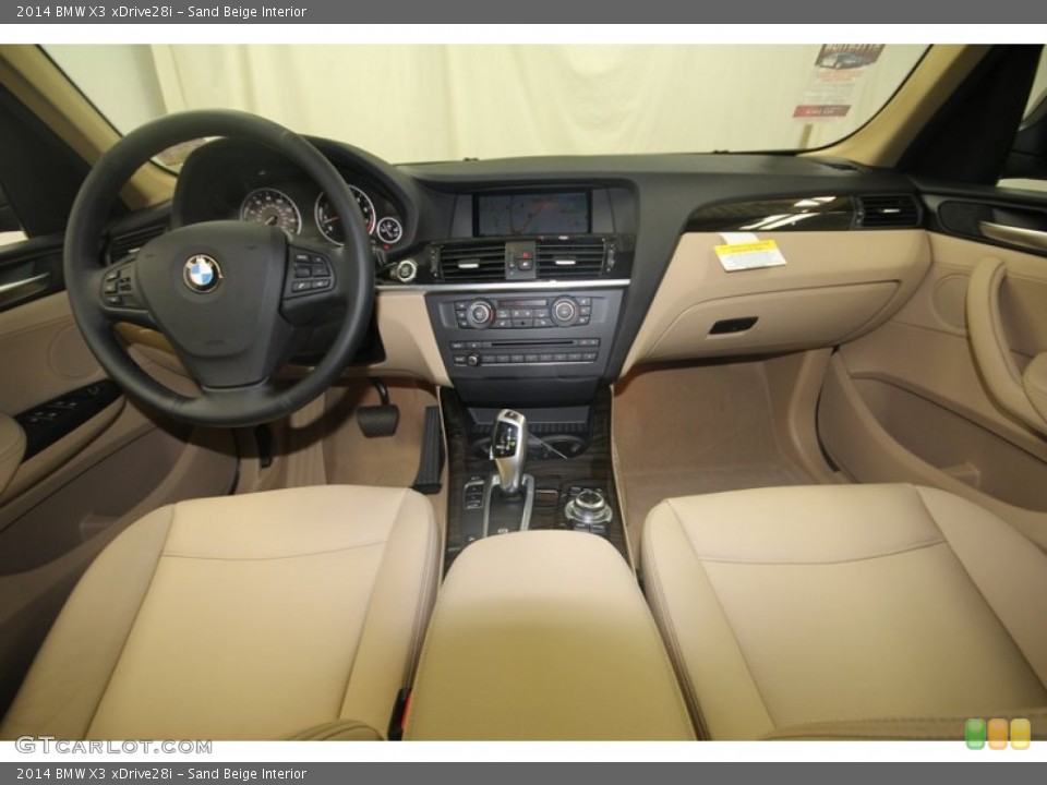 Sand Beige Interior Dashboard for the 2014 BMW X3 xDrive28i #81985939