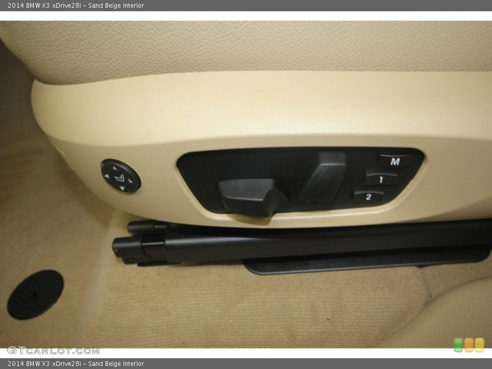 Sand Beige Interior Controls for the 2014 BMW X3 xDrive28i #81986050