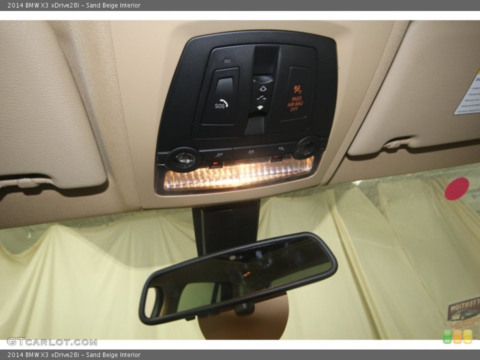 Sand Beige Interior Controls for the 2014 BMW X3 xDrive28i #81986059