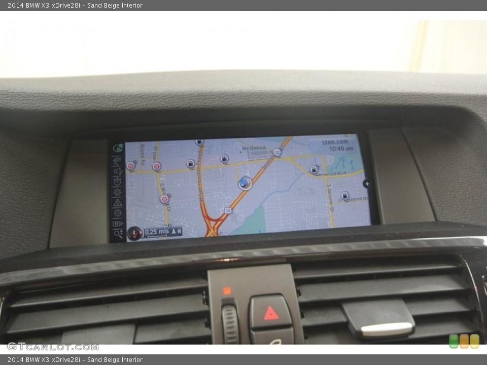 Sand Beige Interior Navigation for the 2014 BMW X3 xDrive28i #81986080