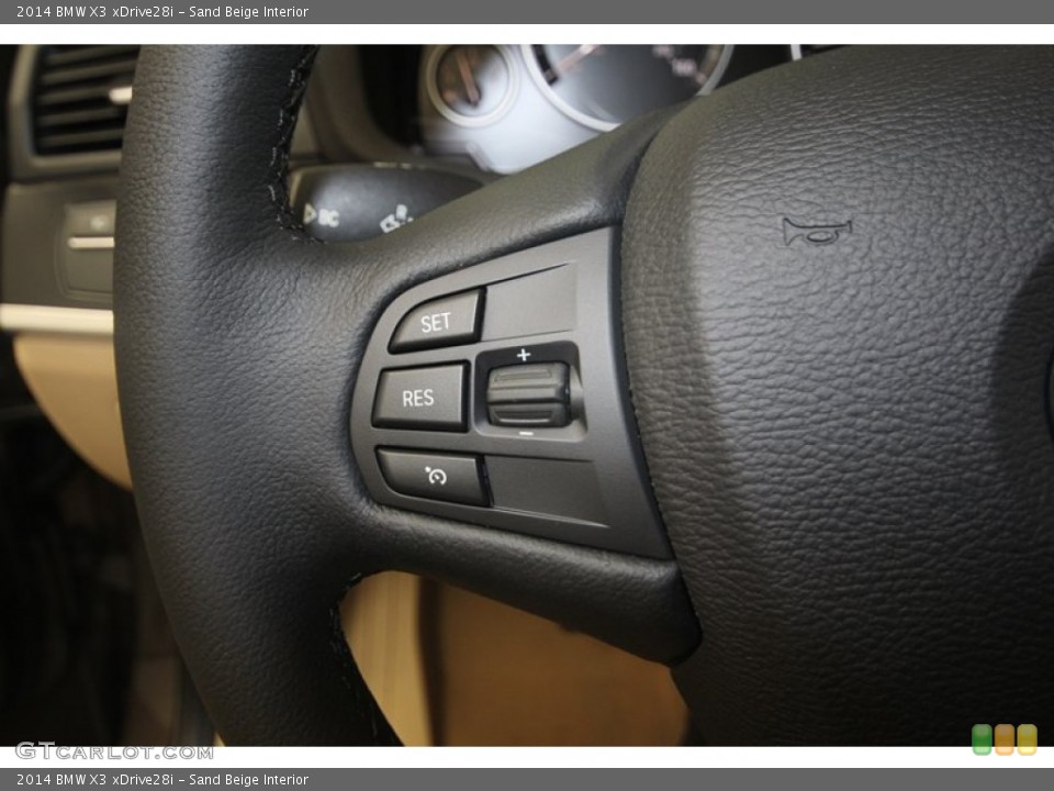 Sand Beige Interior Controls for the 2014 BMW X3 xDrive28i #81986152