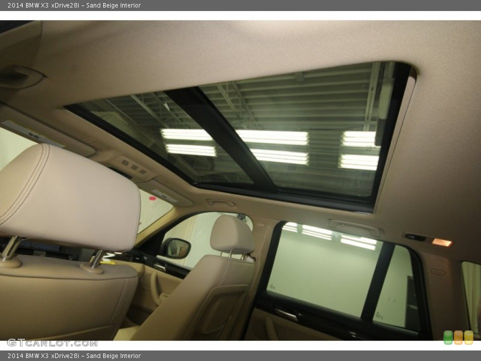 Sand Beige Interior Sunroof for the 2014 BMW X3 xDrive28i #81986193