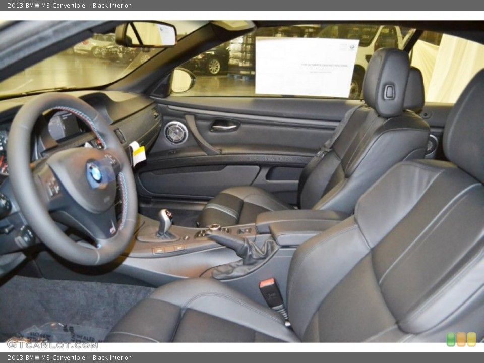 Black Interior Front Seat for the 2013 BMW M3 Convertible #81986935