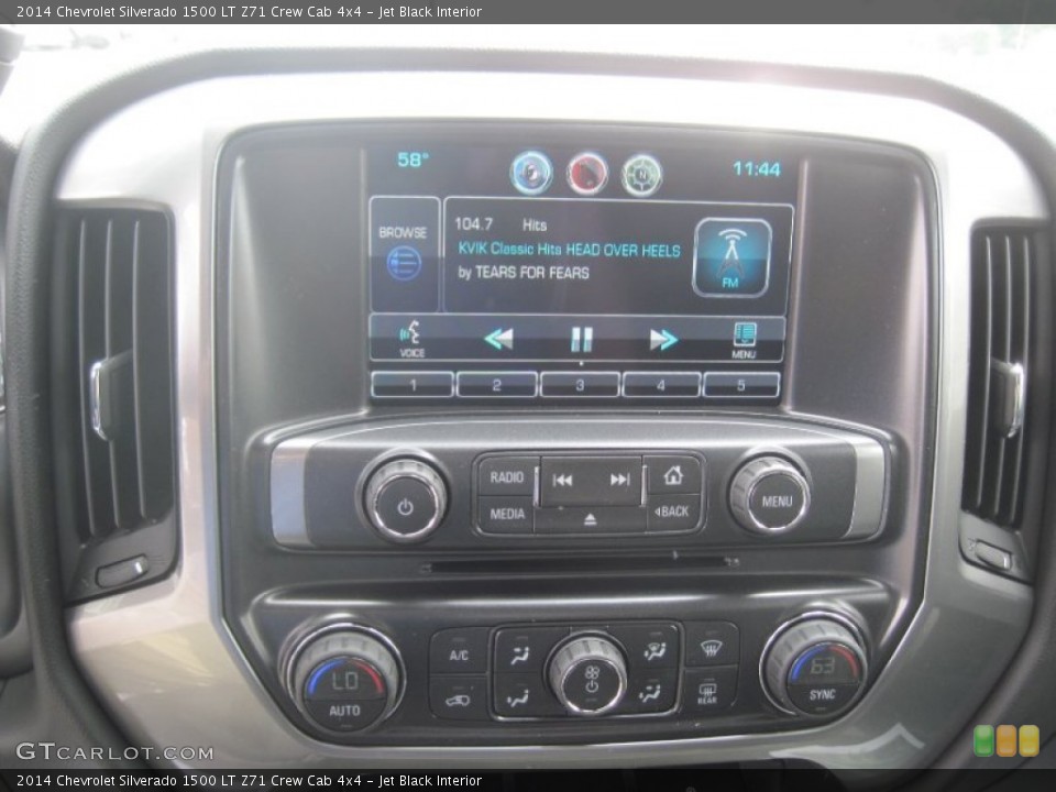 Jet Black Interior Controls for the 2014 Chevrolet Silverado 1500 LT Z71 Crew Cab 4x4 #81991475