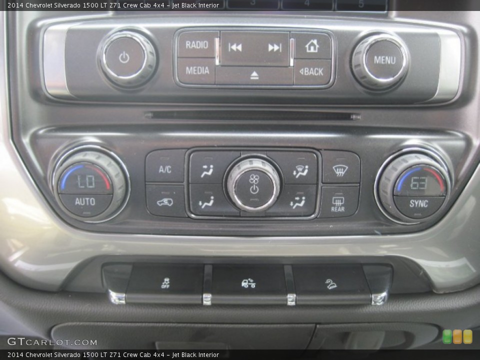 Jet Black Interior Controls for the 2014 Chevrolet Silverado 1500 LT Z71 Crew Cab 4x4 #81991499
