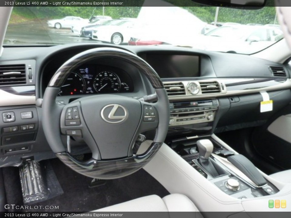 Light Gray/Shimamoku Espresso 2013 Lexus LS Interiors