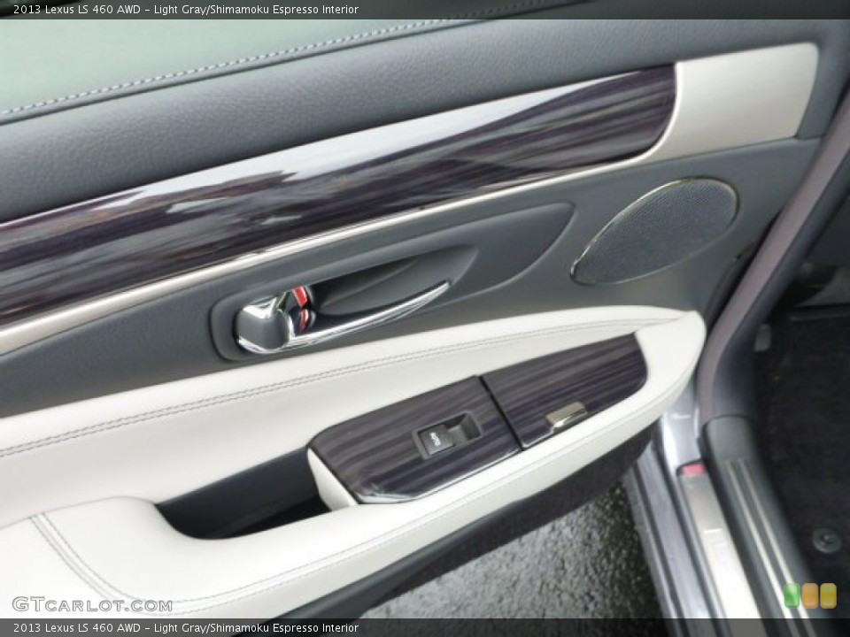Light Gray/Shimamoku Espresso Interior Controls for the 2013 Lexus LS 460 AWD #81991549