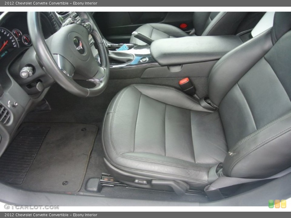 Ebony Interior Photo for the 2012 Chevrolet Corvette Convertible #81994835
