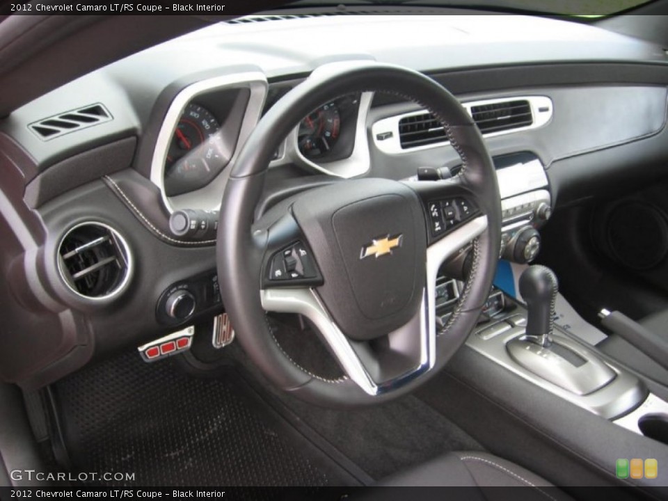 Black Interior Steering Wheel for the 2012 Chevrolet Camaro LT/RS Coupe #81997611