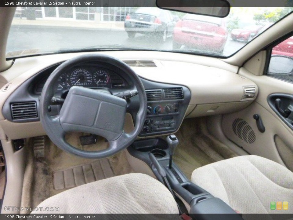 Neutral Interior Prime Interior for the 1998 Chevrolet Cavalier LS Sedan #81997760