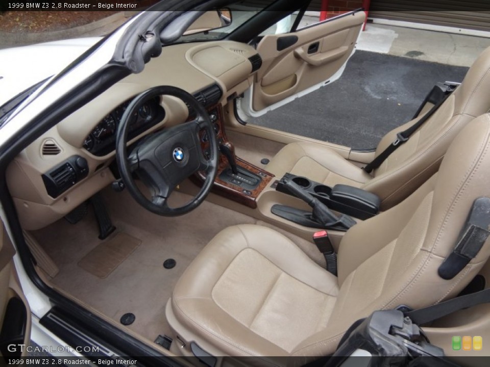 Beige Interior Prime Interior for the 1999 BMW Z3 2.8 Roadster #82000394