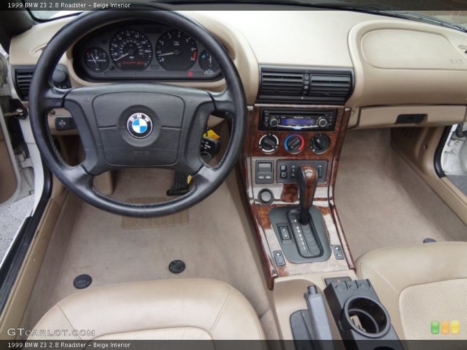 Beige Interior Prime Interior for the 1999 BMW Z3 2.8 Roadster #82000486