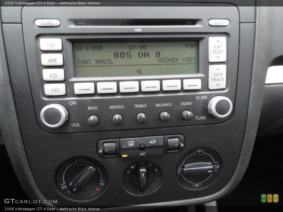 Anthracite Black Interior Controls for the 2008 Volkswagen GTI 4 Door #82001164