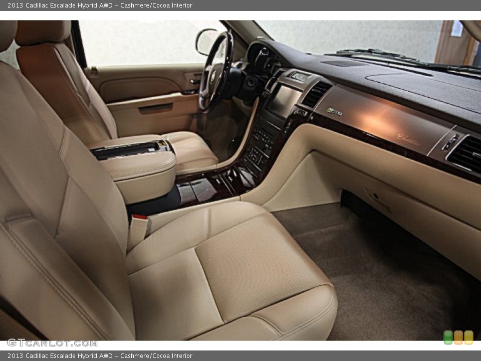 Cashmere/Cocoa Interior Photo for the 2013 Cadillac Escalade Hybrid AWD #82002494