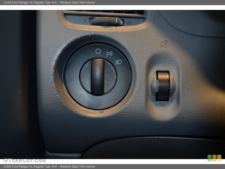 Medium Dark Flint Interior Controls for the 2008 Ford Ranger XL Regular Cab 4x4 #82006679