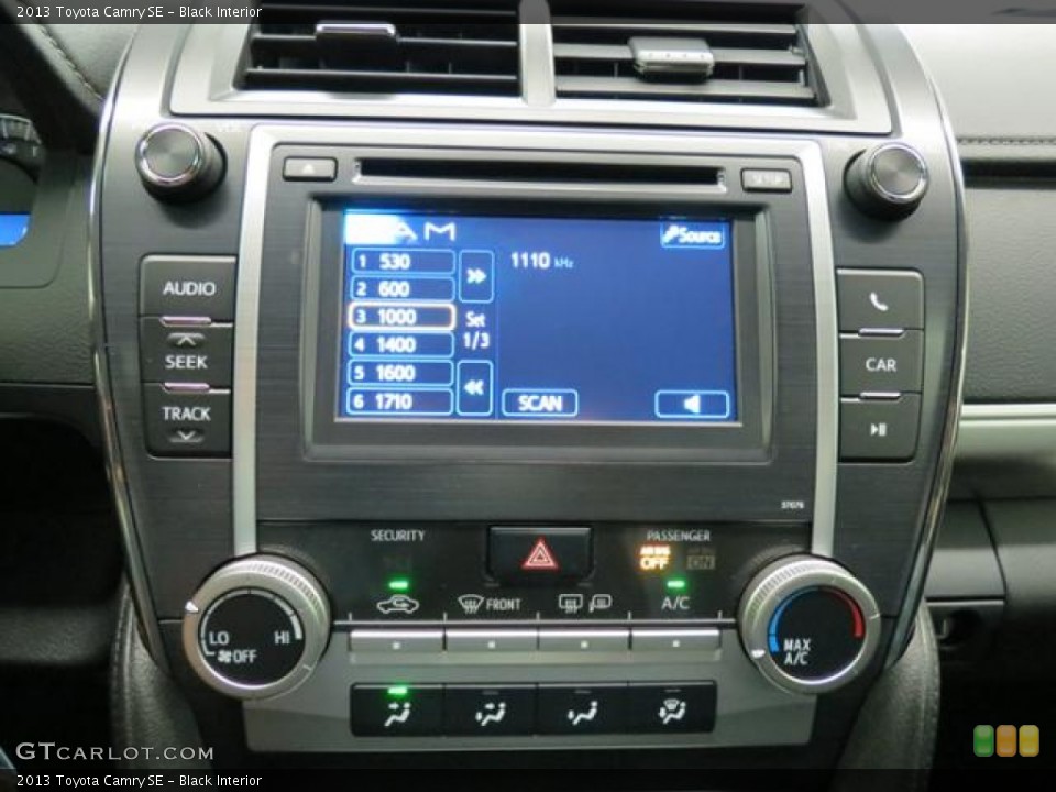 Black Interior Controls for the 2013 Toyota Camry SE #82009718
