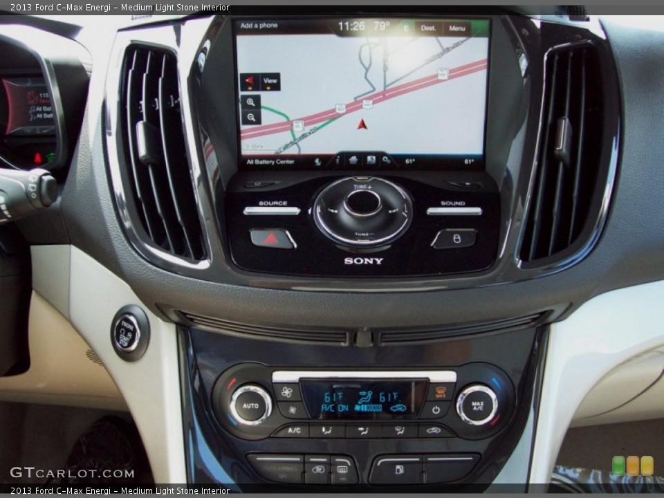 Medium Light Stone Interior Controls for the 2013 Ford C-Max Energi #82009762