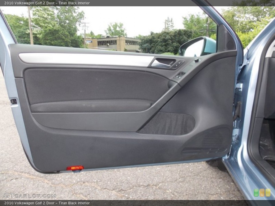 Titan Black Interior Door Panel for the 2010 Volkswagen Golf 2 Door #82010603