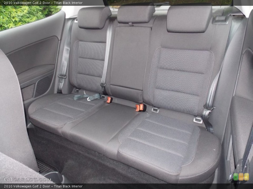 Titan Black Interior Rear Seat for the 2010 Volkswagen Golf 2 Door #82010684