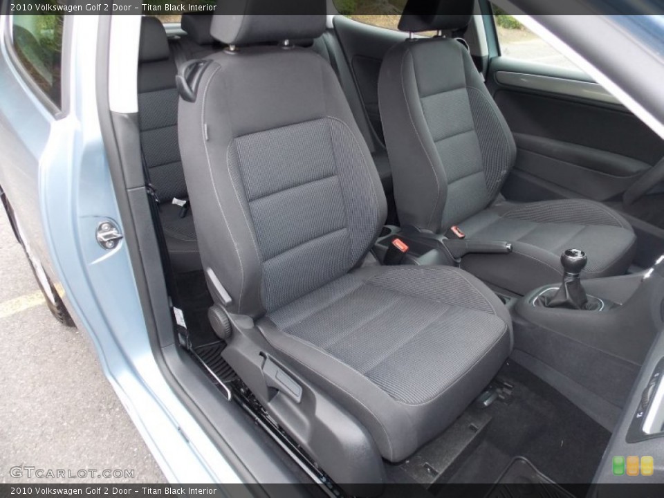 Titan Black Interior Front Seat for the 2010 Volkswagen Golf 2 Door #82010748