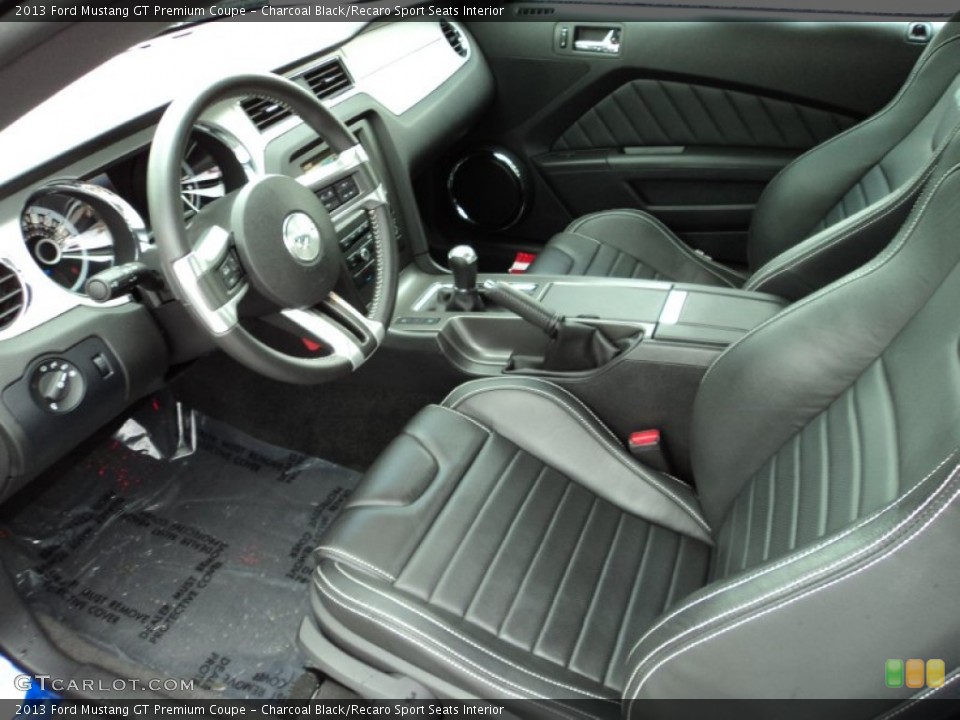 Charcoal Black/Recaro Sport Seats Interior Photo for the 2013 Ford Mustang GT Premium Coupe #82012019
