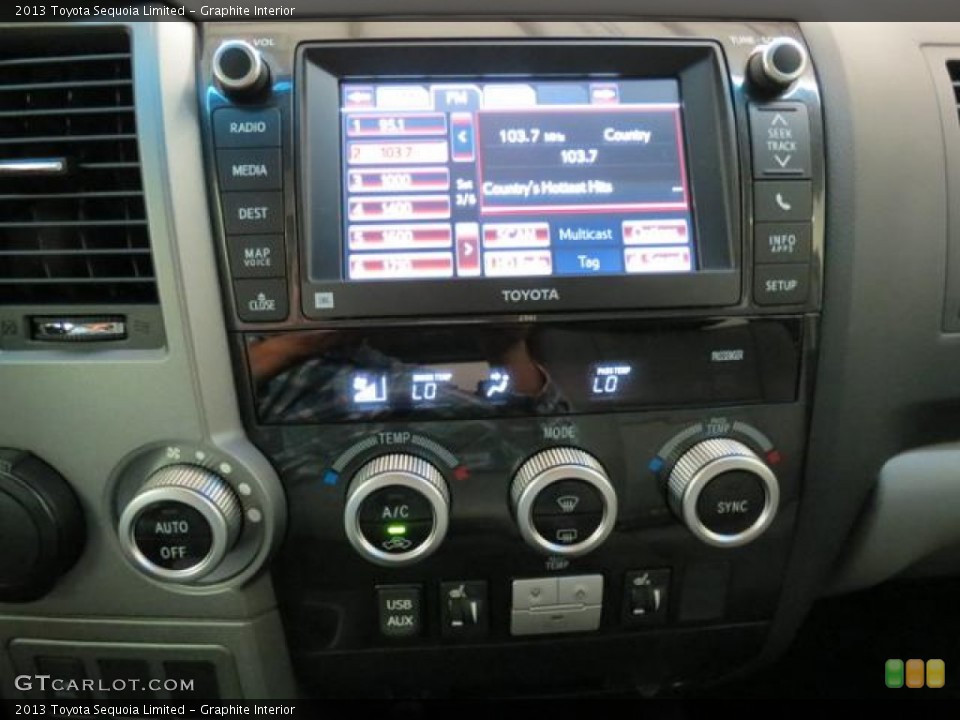 Graphite Interior Controls for the 2013 Toyota Sequoia Limited #82012925