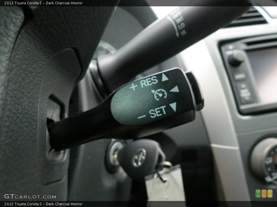 Dark Charcoal Interior Controls for the 2013 Toyota Corolla S #82013492