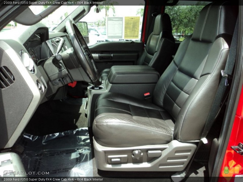 FX4 Black Interior Front Seat for the 2009 Ford F350 Super Duty FX4 Crew Cab 4x4 #82015640