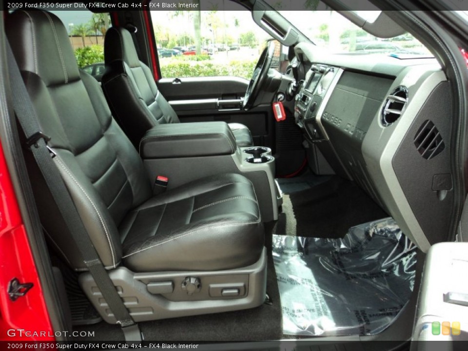 FX4 Black Interior Front Seat for the 2009 Ford F350 Super Duty FX4 Crew Cab 4x4 #82015689