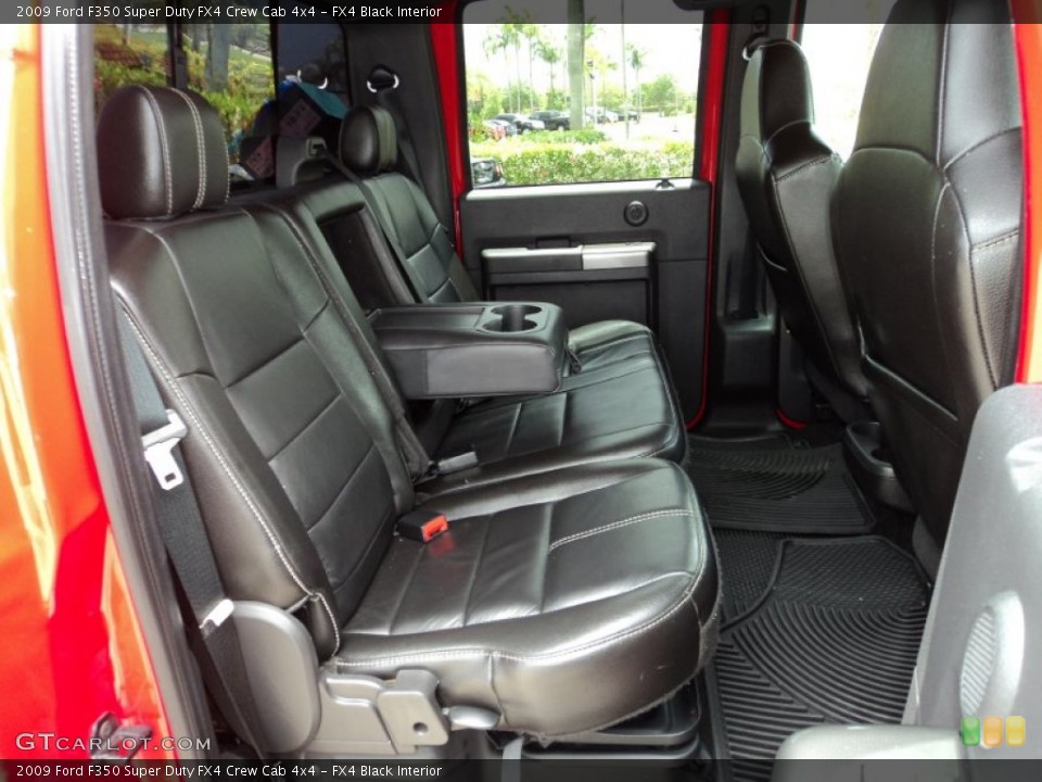 FX4 Black Interior Rear Seat for the 2009 Ford F350 Super Duty FX4 Crew Cab 4x4 #82015732