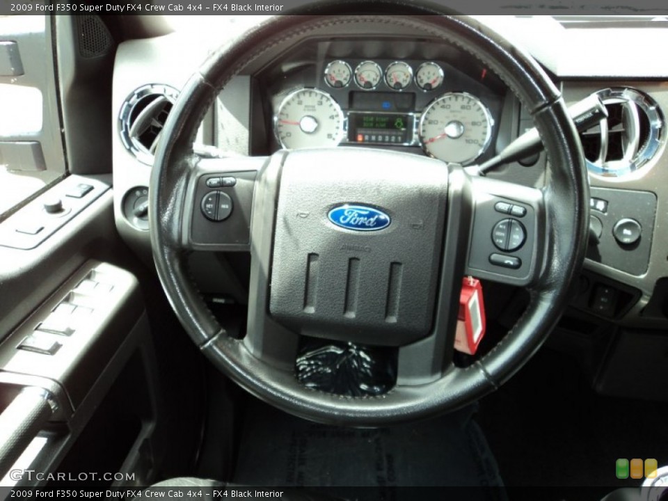 FX4 Black Interior Steering Wheel for the 2009 Ford F350 Super Duty FX4 Crew Cab 4x4 #82015781