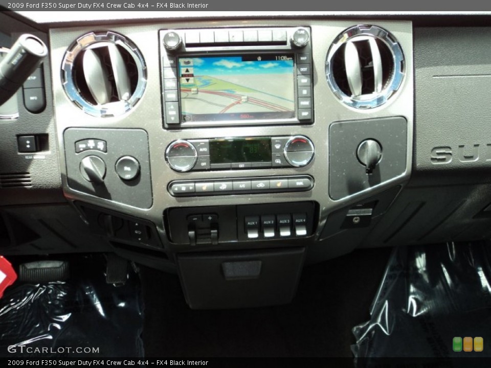 FX4 Black Interior Controls for the 2009 Ford F350 Super Duty FX4 Crew Cab 4x4 #82015801