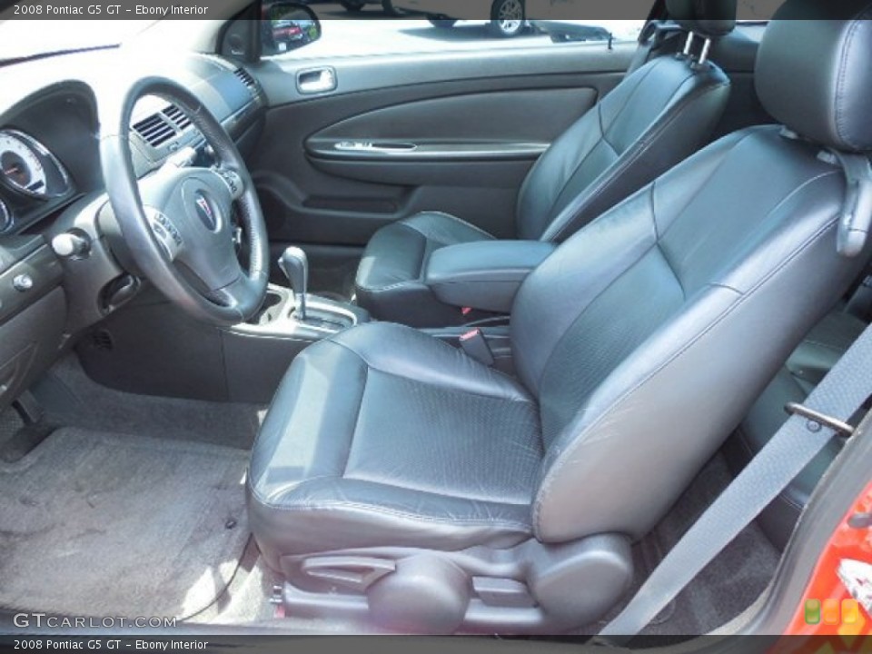 Ebony Interior Photo for the 2008 Pontiac G5 GT #82023257