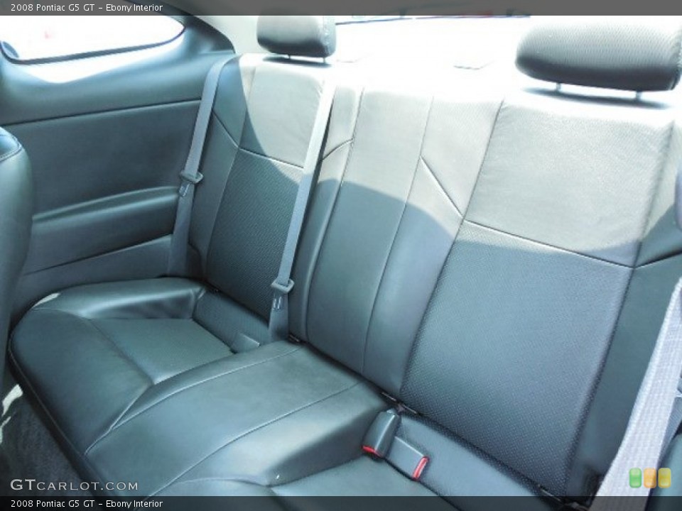 Ebony Interior Rear Seat for the 2008 Pontiac G5 GT #82023276