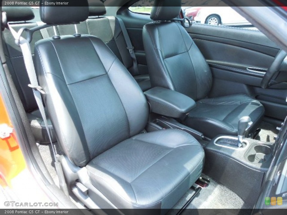 Ebony Interior Front Seat for the 2008 Pontiac G5 GT #82023407