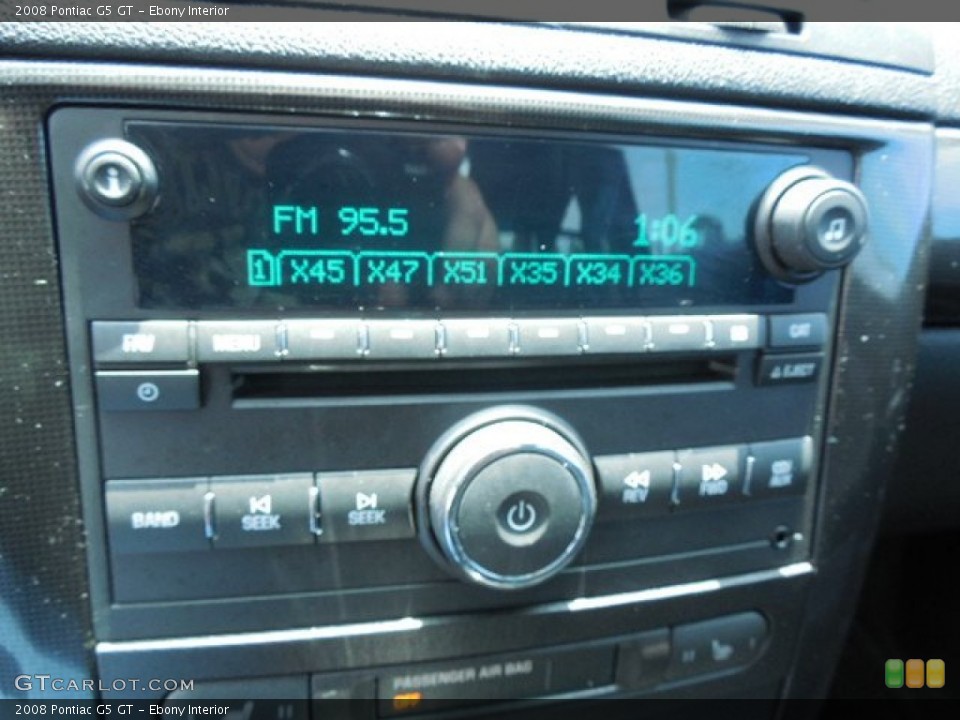 Ebony Interior Audio System for the 2008 Pontiac G5 GT #82023553