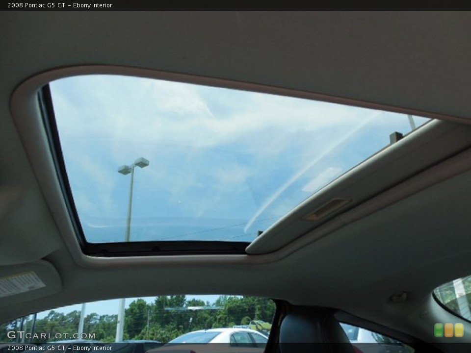 Ebony Interior Sunroof for the 2008 Pontiac G5 GT #82023587