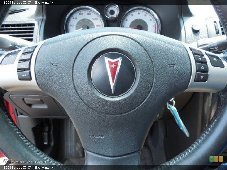 Ebony Interior Steering Wheel for the 2008 Pontiac G5 GT #82023608
