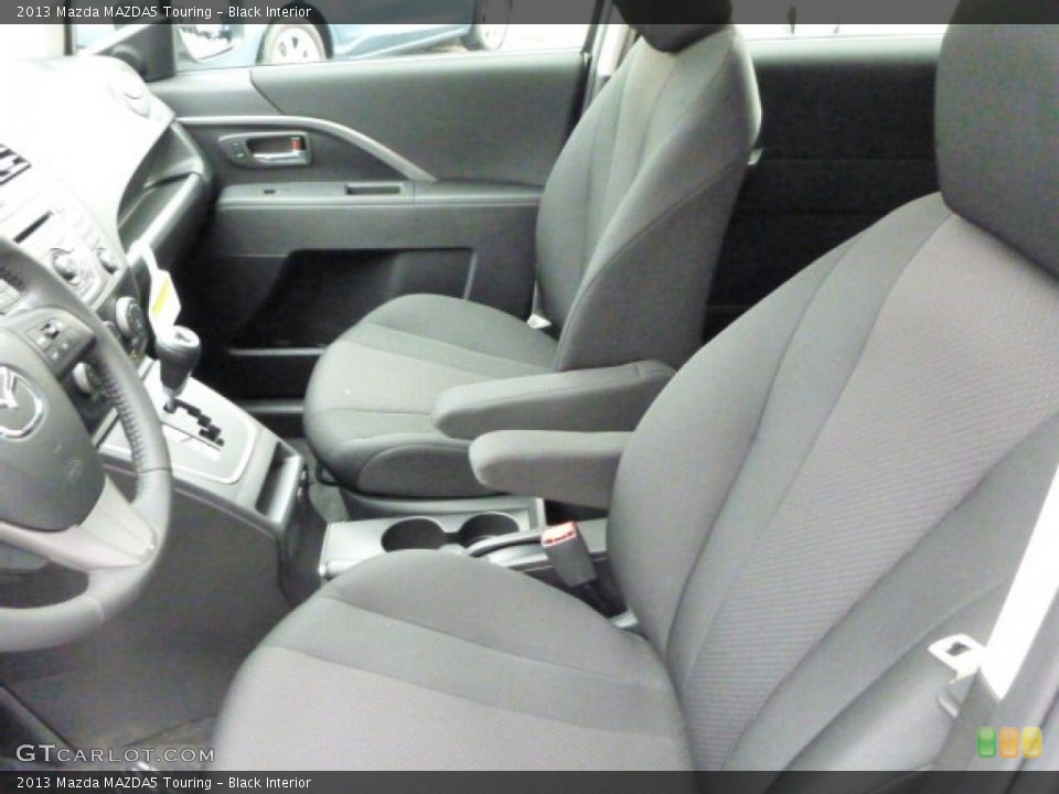 Black Interior Front Seat for the 2013 Mazda MAZDA5 Touring #82027367